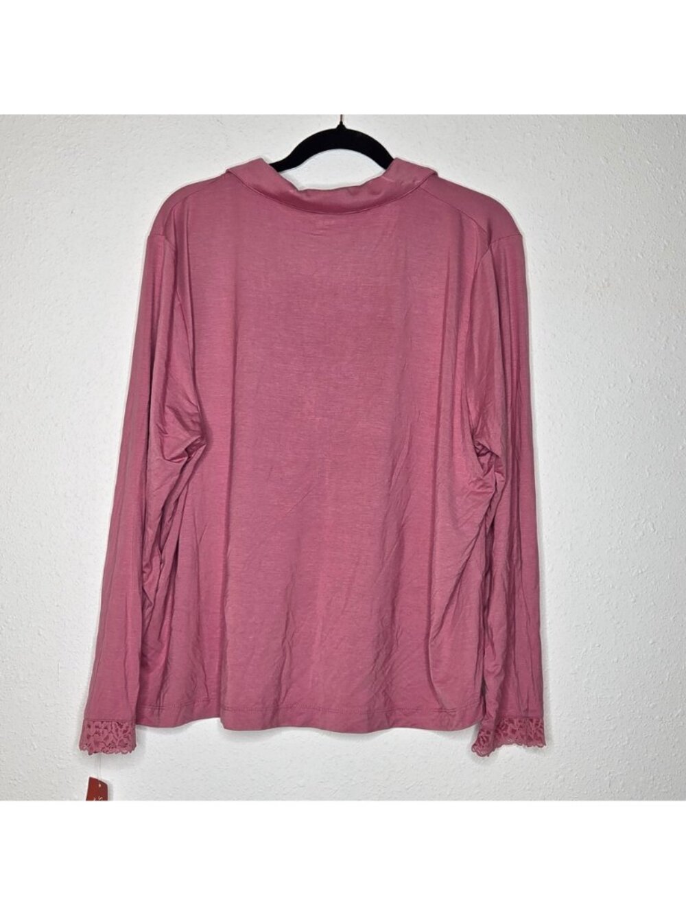 NWT State of Day Women's Collared Knit Pajama Top - Picture 2 of 8